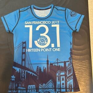 NIB INKNBURN San Francisco half marathon tech shirt XS